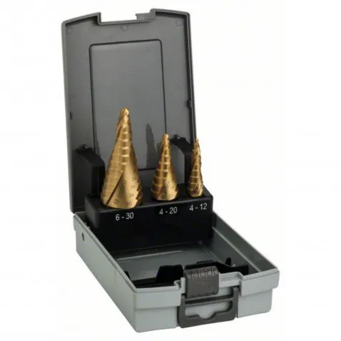Bosch HSS-TiN Set 3Stufenbo. 4-12,4-20,6