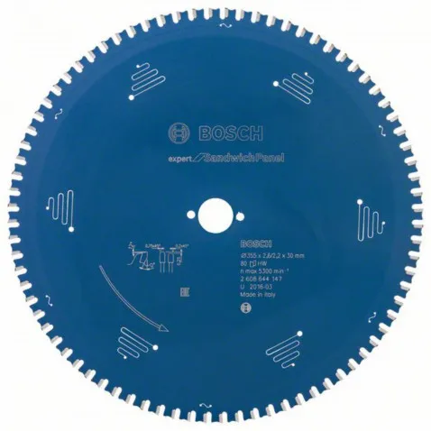 Bosch Kreissägeblatt EX SH H 355x30-80