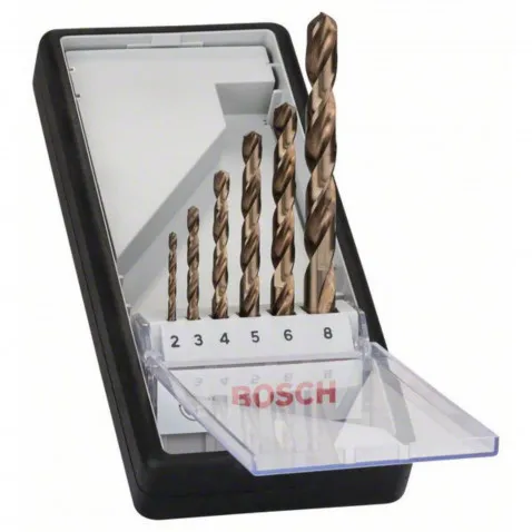 Bosch RobustLine 6 tlg. HSS-Co Bohrer Se