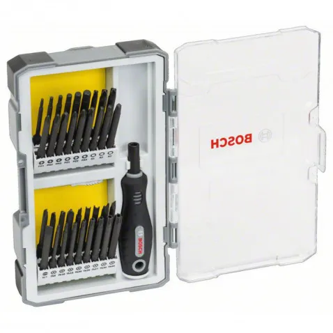 Bosch Schraubendreher-Satz 37 teilig, extra lange Bits +