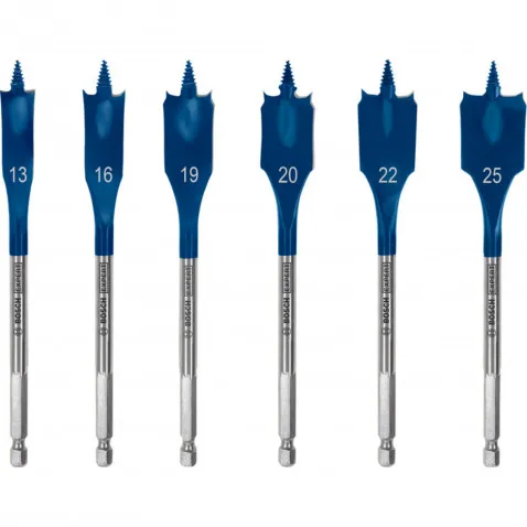 Bosch SELFCUT Flachfräsbohrer-Set EXPERT 13-25 mm, 6