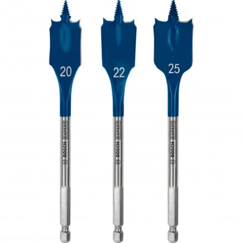 Bosch SELFCUT Flachfräsbohrer-Set EXPERT 20/22/25 mm,