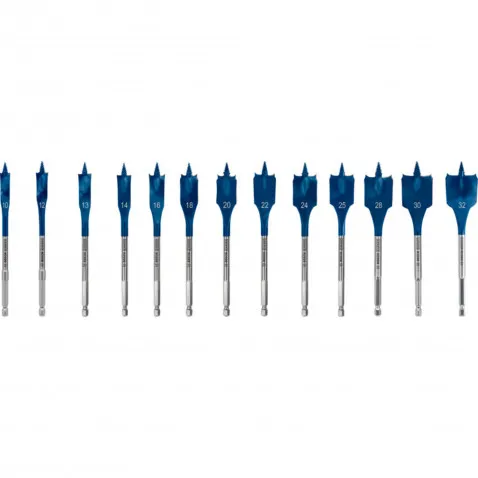 Bosch SELFCUT Speed Flachfräsbohrer-Set EXPERT 10-32 mm, 13