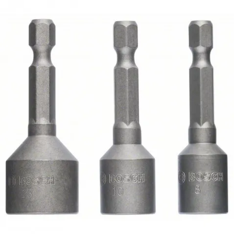 Bosch Steckschlüsseleinsatz 3 teilig, Schlüsselweite