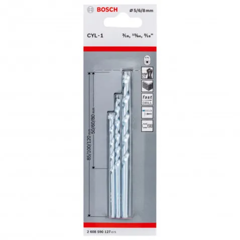 Bosch Steinbohrer-Set Impact 5,6,8mm , 3