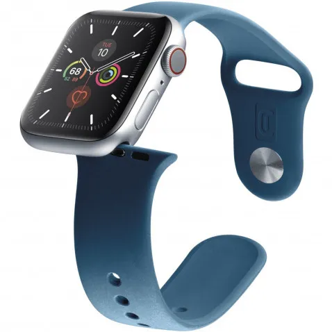 Cellularline Armband Apple 42/44/45 blau Uhrenarmband URBAN