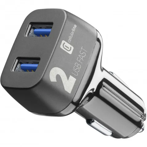Cellularline KFZ-Lader MULTIPOWER 36W 2x USB