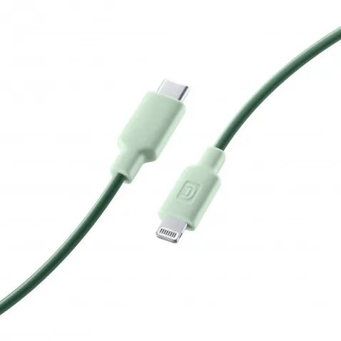 Cellularline Lade- und Datenkabel grün 100cm USB Type-C