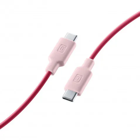 Cellularline Lade- und Datenkabel rosa 100cm USB Type-C