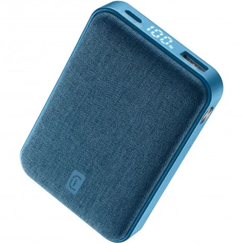 Cellularline Powerbank 10.000mAh blau Glam 20W