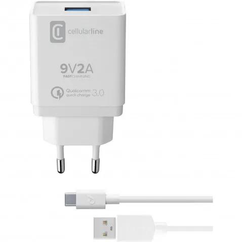 Cellularline Qualcomm Lader USB C 39236