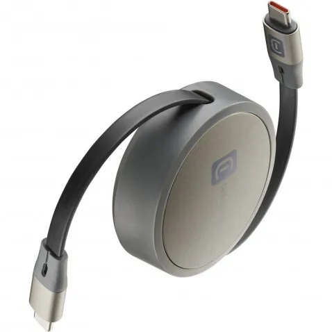 Cellularline Retractable Power 60W 120cm 1x USB Type-C und