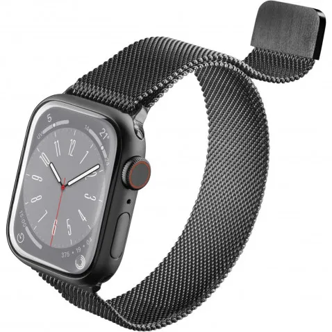 Cellularline Steel Band schwarz 42-49mm für Apple Watch