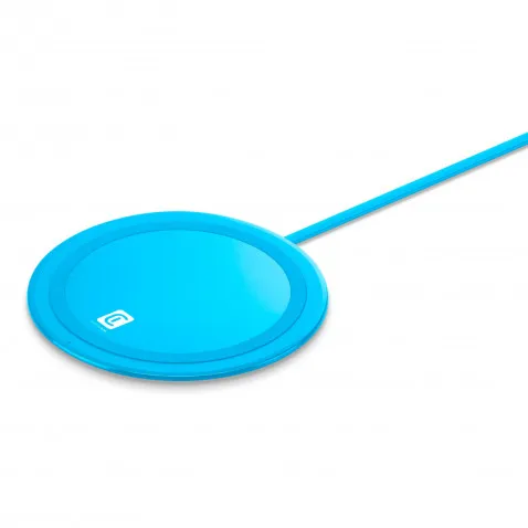 Cellularline Wireless Charger 10W blau für Qi-fähige