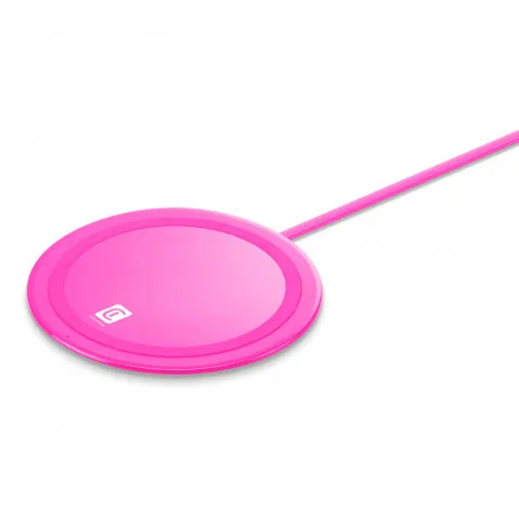 Cellularline Wireless Charger 10W pink für Qi-fähige