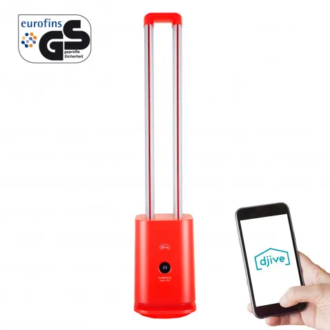 DJIVE Flowmate Tower one - rot Turmventilator,