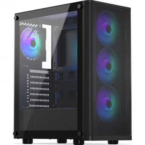 Endorfy Ventum 200 ARGB schwarz Glasfenster, PC