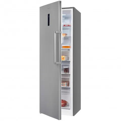 Exquisit GS295-NF-H-040D inoxlook Gefrierschrank 185