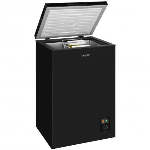Exquisit GT100-050E schwarz Gefriertruhe 99