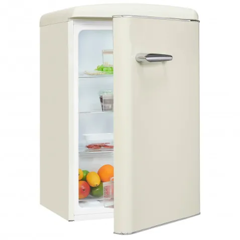 Exquisit RKS120-V-H-160E magnolienweiss Retro Kühlschrank
