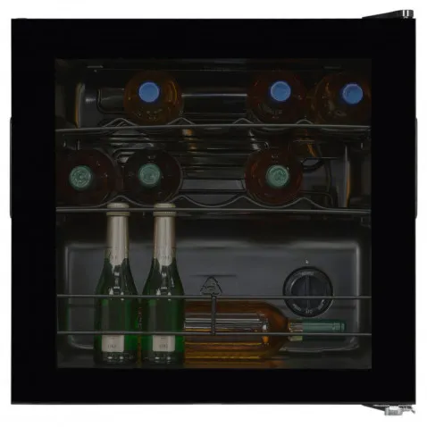 Exquisit WS1-12-GT-030G schwarz Weinkühlschrank,
