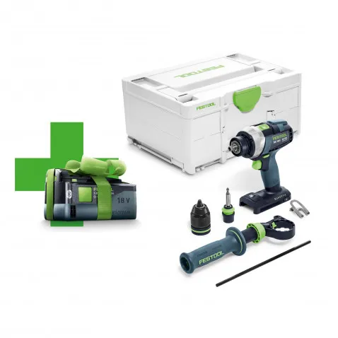 Festool Akku-Bohrschrauber QUADRIVE TDC 18/4 I-Basic-5,0 ,