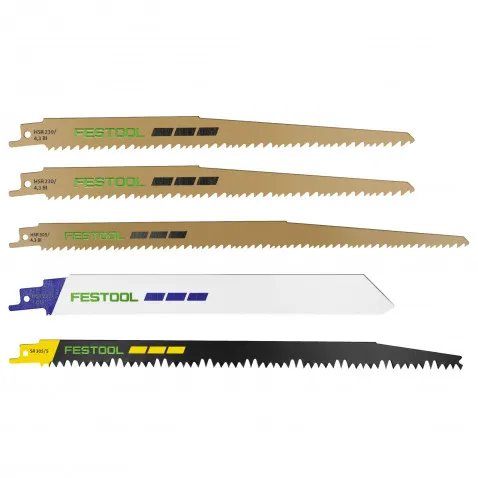 Festool Säbelsägeblatt-Set RS-Sort/5 Sägen mit