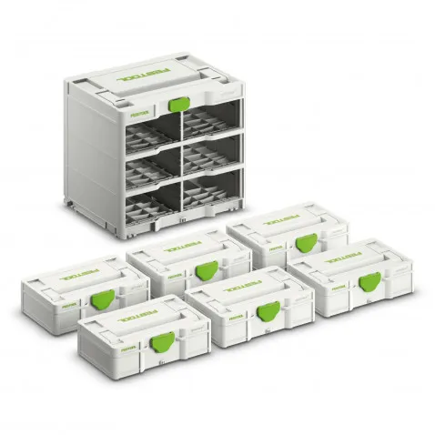Festool Systainer³ Rack SYS3-RK/6 M 337 -Set,