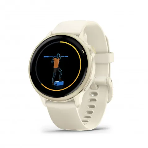 Garmin vivoactive 6 Bone/Lunargold Herzfrequenzmessung
