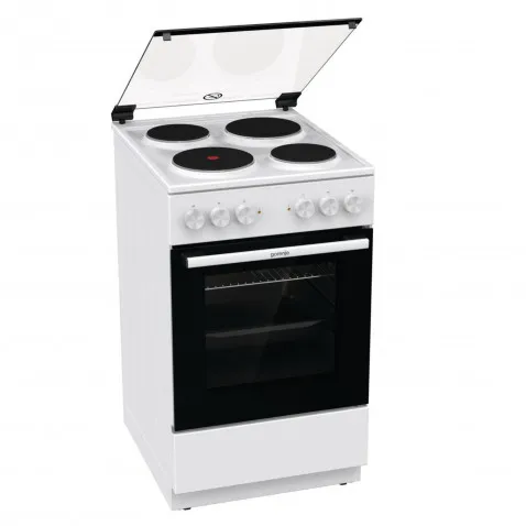 Gorenje GE5A22WH Standherd 50 cm Breite weiß, Guss