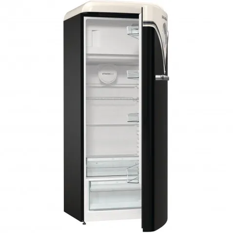 Gorenje OBRB615DBK Bulli schwarz Kühlschrank mit