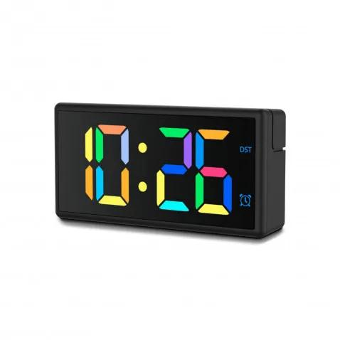 Hama Digitaler Wecker Ibiza schwarz Multicolor-Display,