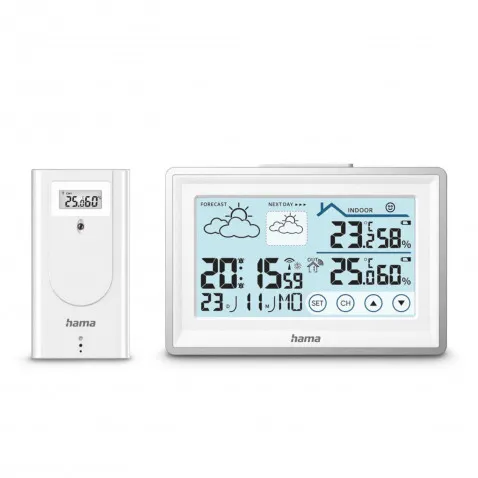 Hama Wetterstation Bahamas mit Außensensor,