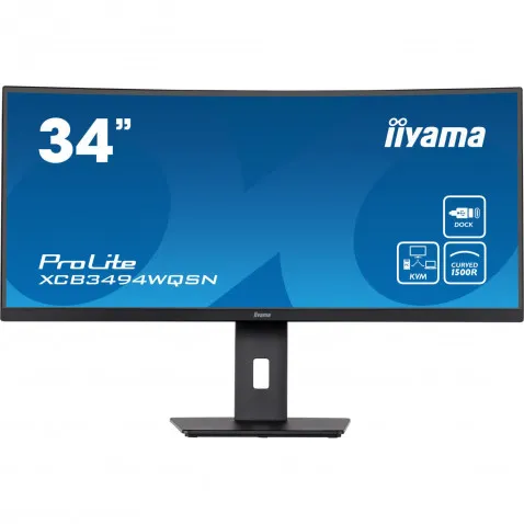 iiyama ProLite XCB3494WQSN-B5 34" UWQHD Curved VA Panel,