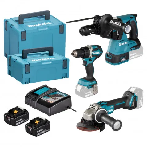 Makita DLX3195JX1 Akku-Spezialset Werkzeugset, inkl.
