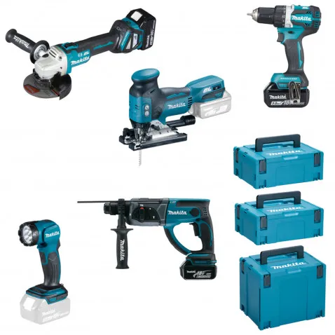 Makita DLX5066TJ Akku-Spezialset 18 V LXT-Akku