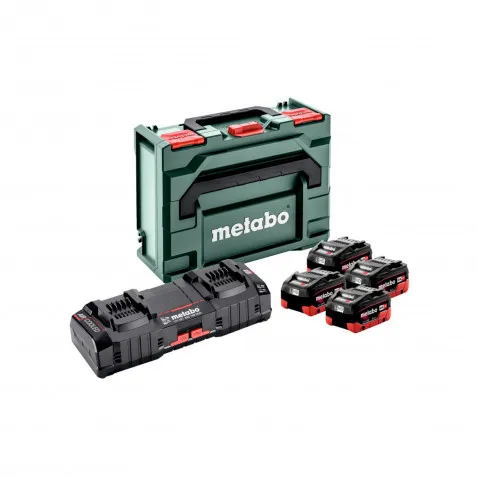 Metabo Basic-Set 4 x LiHD Akkupack 8,0Ah + ASC 145 DUO +