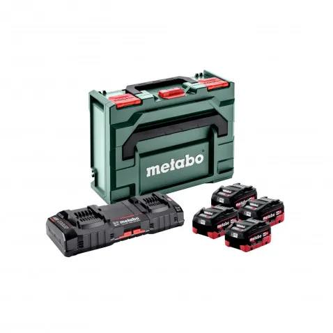 Metabo Basic-Set 4x LiHD Akkupacks 5.5Ah ASC 145 D + metaBOX
