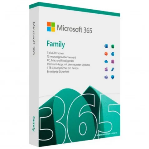 Microsoft Office 365 Family 1 Jahr PKC 6GQ-01926 für