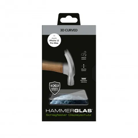 Mline 3D Curved Glas f. iPhone 12 Pro Ma