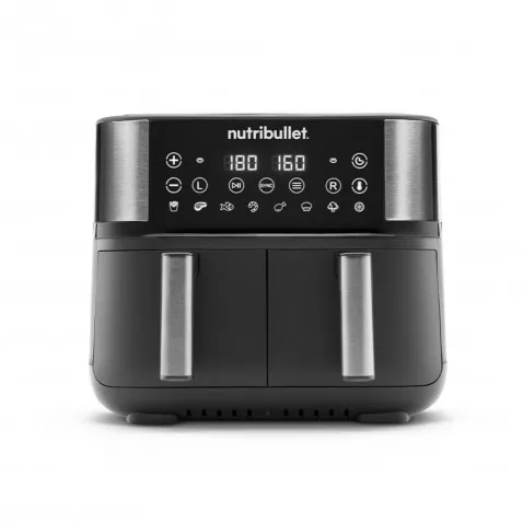 NutriBullet Twin Drawer Air Fryer Black Heißluftfritteuse,
