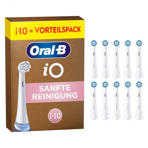 Oral-B Aufsteckbürsten iO 10er-Pack weiß Sanfte