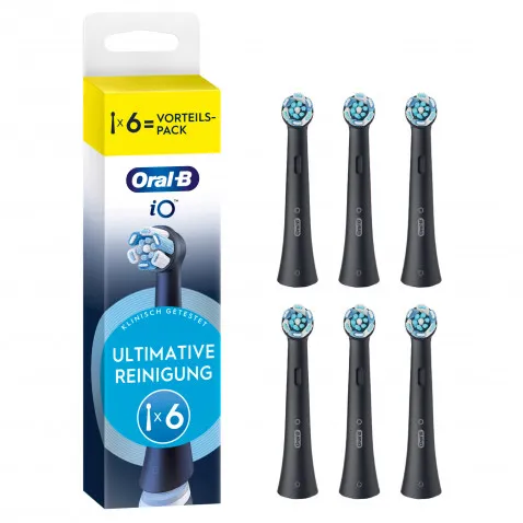 Oral-B Aufsteckbürsten iO 6er schwarz Ultimative