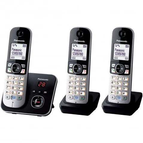 Panasonic KX-TG6823GB schwarz Schnurlostelefon
