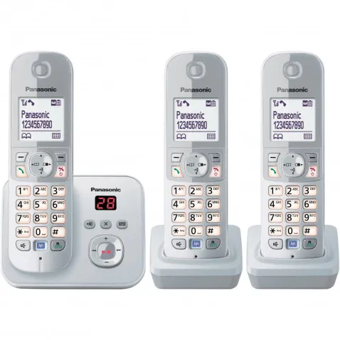 Panasonic KX-TG6823GS perlsilber Schnurlostelefon