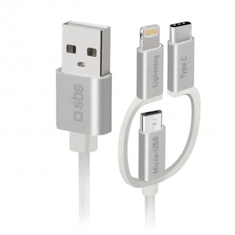SBS 3in1 USB auf Lightning/Micro/USB-C