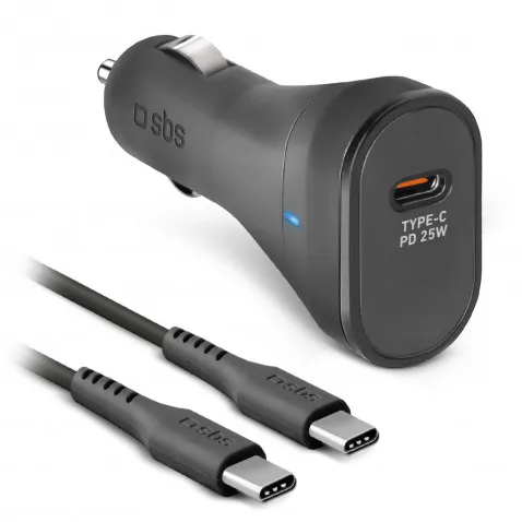 SBS Car Charger Kit 25W 1m USB-C