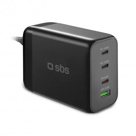 SBS GaN-Ladegerät mit 200 Watt schwarz