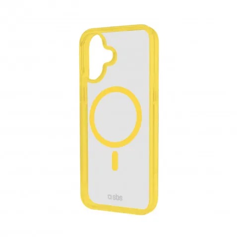 SBS Mag Frame Case gelb für iPhone 16
