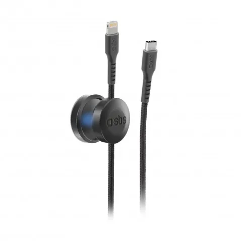 SBS USB-C auf Lightning-Kabel 2m schwarz